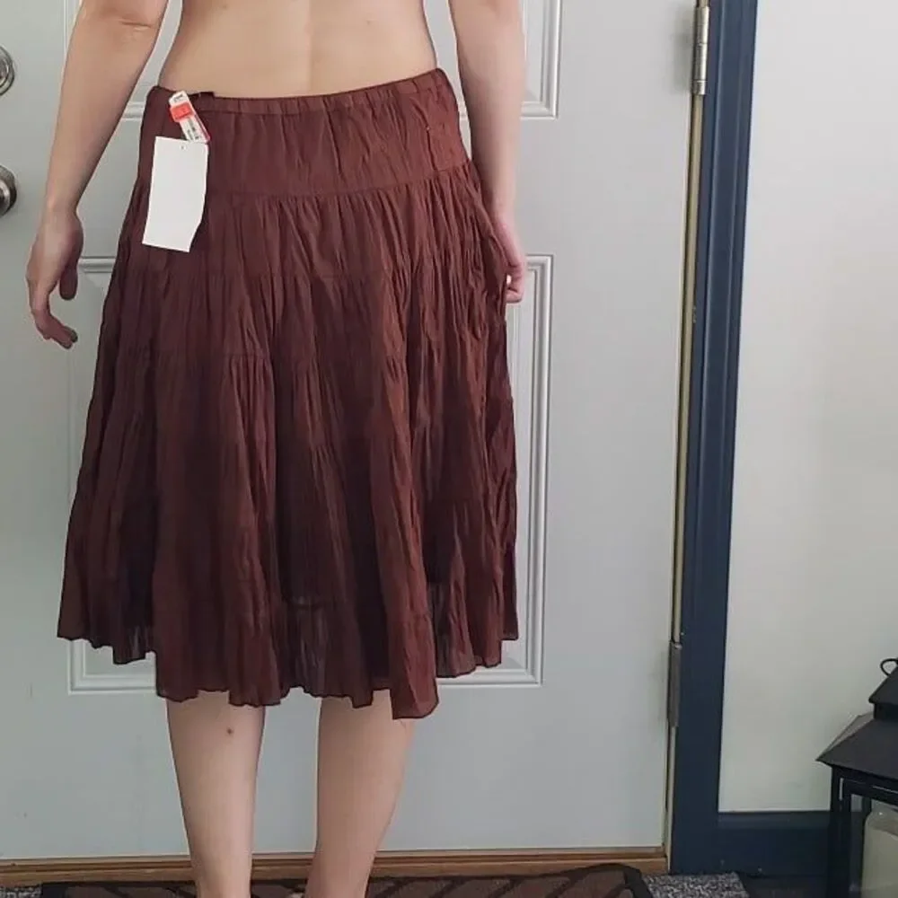 Y2K Deadstock Brown Cotton Fairycore Skirt‎